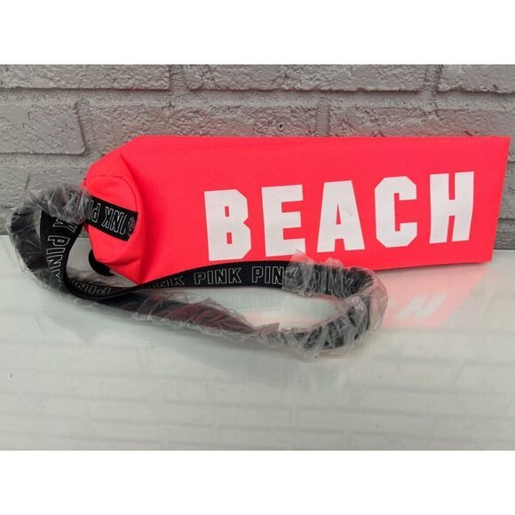 Victoria's Secret Pink 'Beach Please' Insulated Crossbody 6-Can cooler Bag - Picture 2 of 5